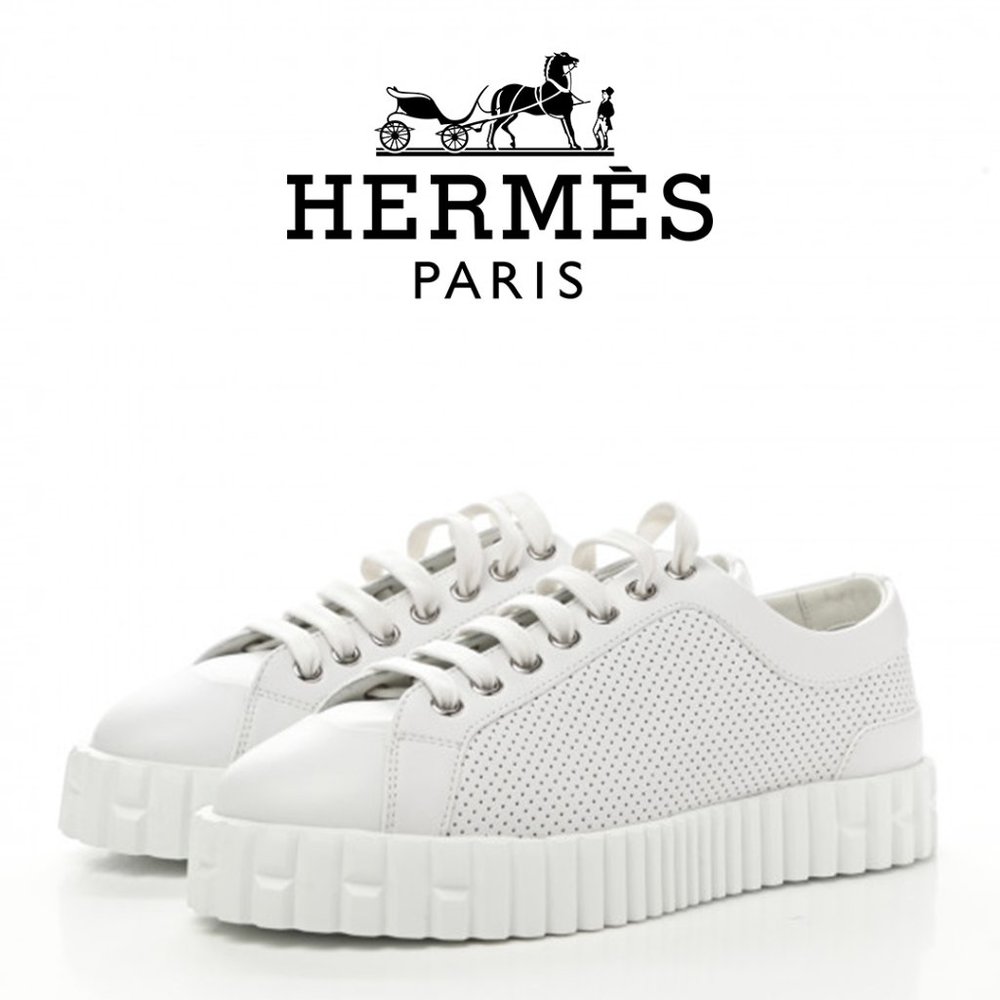 Hermès white sneakers
